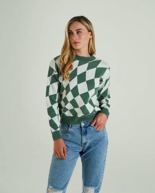 Green Diesel Salma Knit Green Ivy