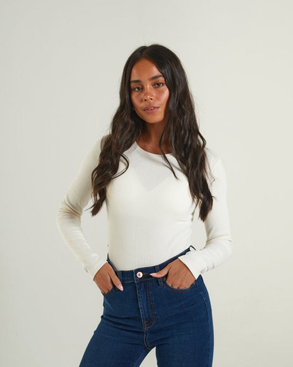 Ivory Diesel Lorelei Bodysuit Cream