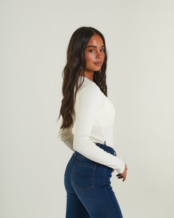 Ivory Diesel Lorelei Bodysuit Cream