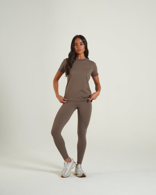 Livia Tee Taupe Diesel Brown