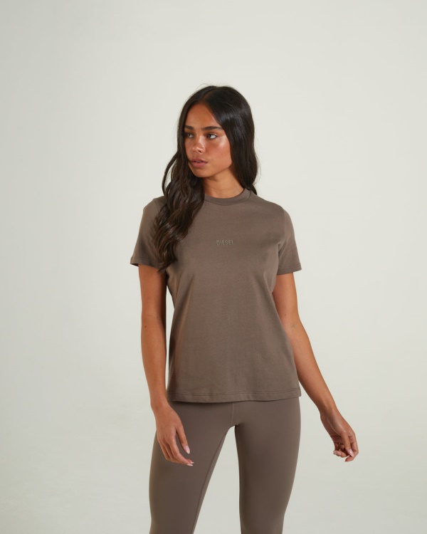 Livia Tee Taupe Diesel Brown