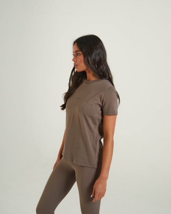 Livia Tee Taupe Diesel Brown