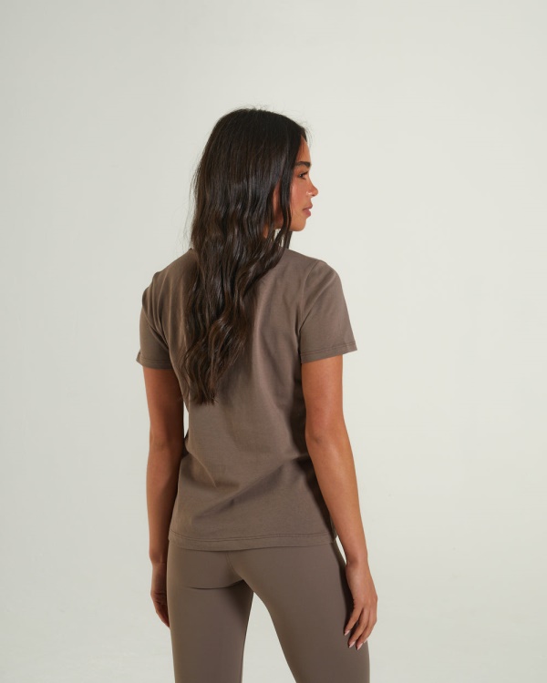 Livia Tee Taupe Diesel Brown