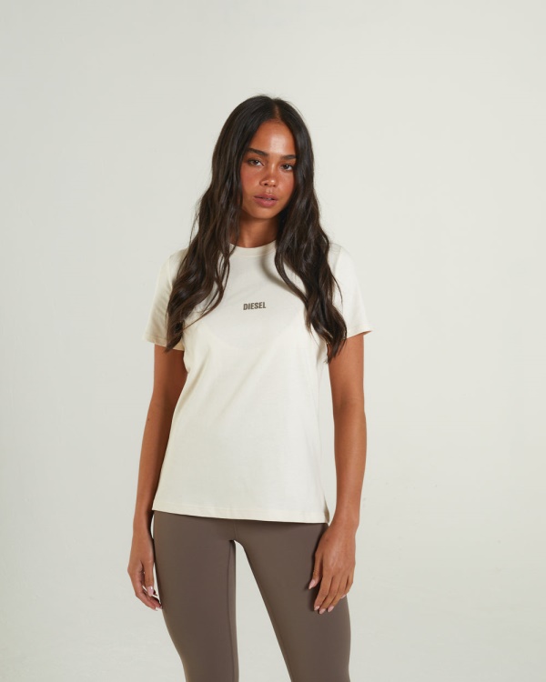 White Diesel Livia Tee Vanilla Ivory