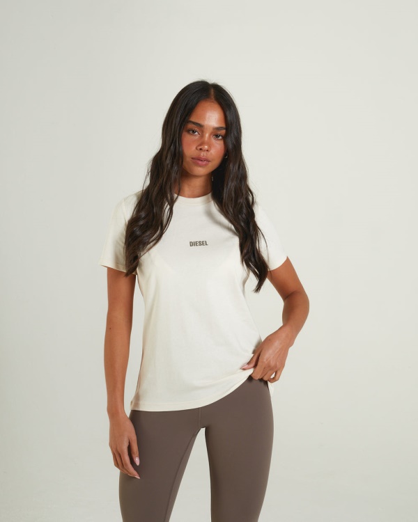 White Diesel Livia Tee Vanilla Ivory