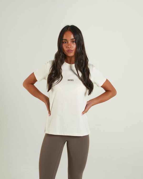 White Diesel Livia Tee Vanilla Ivory