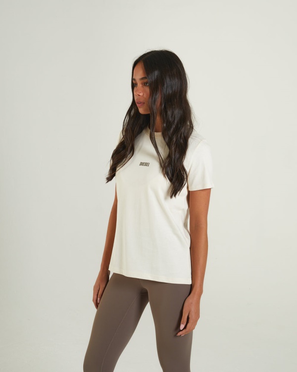 White Diesel Livia Tee Vanilla Ivory