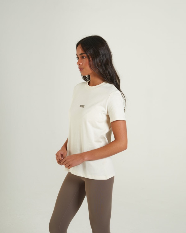 White Diesel Livia Tee Vanilla Ivory