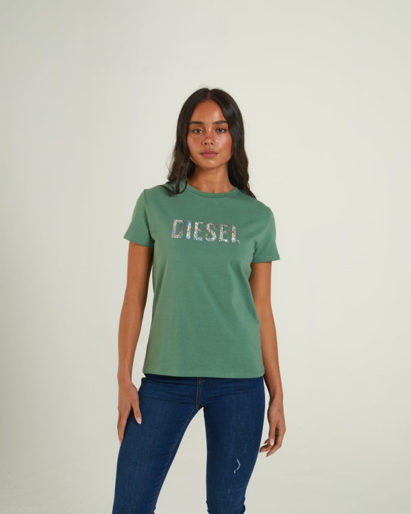 Green Mamie T-Shirt Green Ivy Diesel