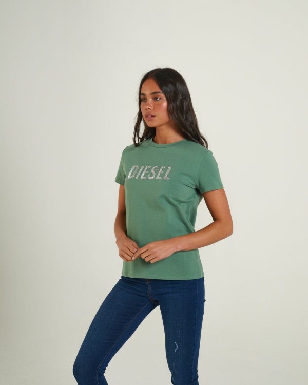 Green Mamie T-Shirt Green Ivy Diesel