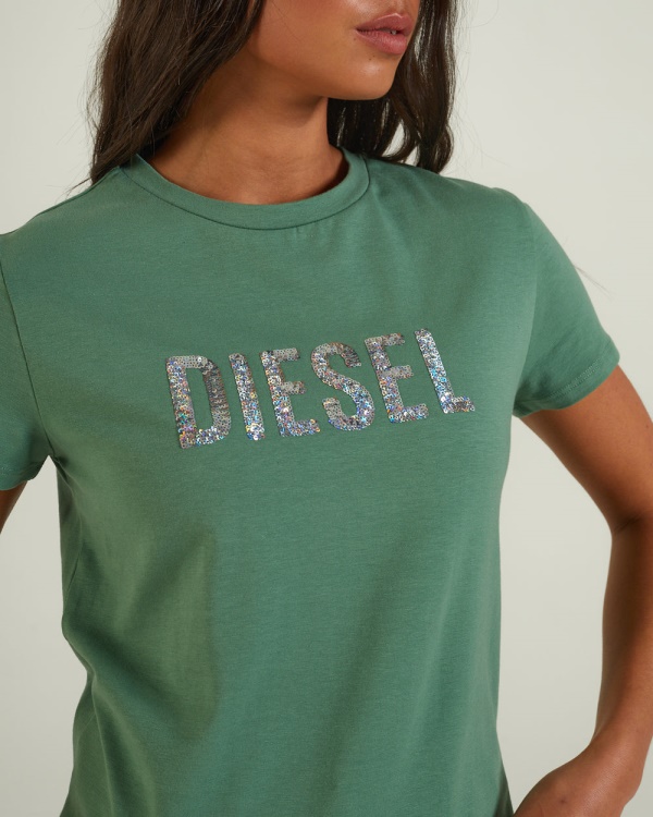 Green Mamie T-Shirt Green Ivy Diesel