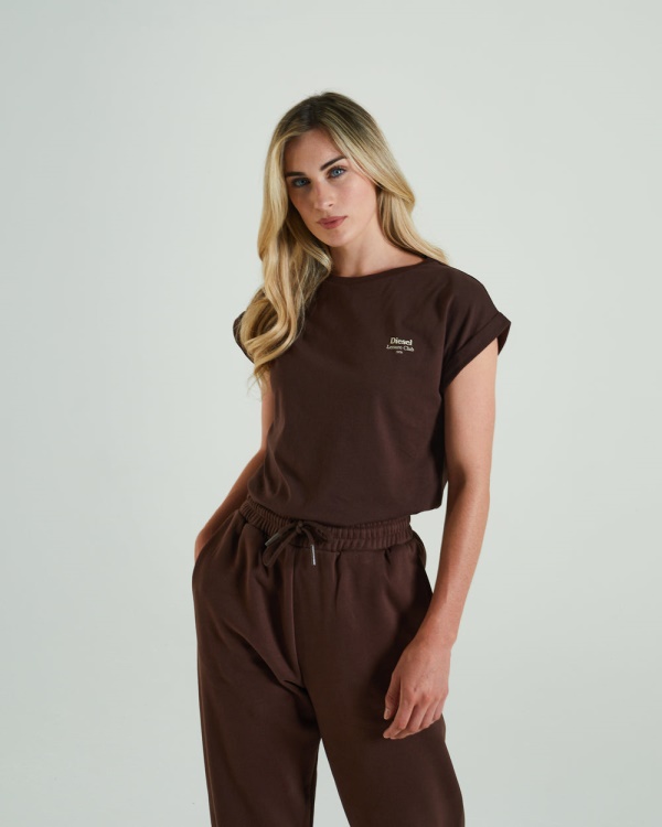 Maya T-Shirt Deep Coco Diesel Brown