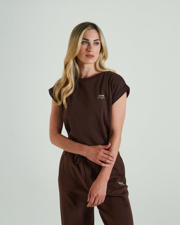 Maya T-Shirt Deep Coco Diesel Brown