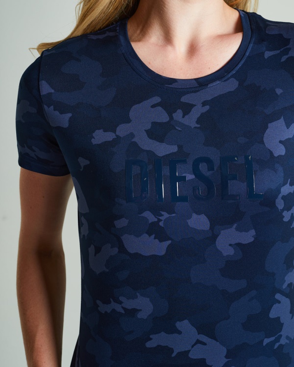 Navy Lift T-Shirt Midnight Camo Diesel