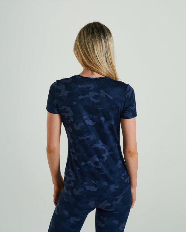 Navy Lift T-Shirt Midnight Camo Diesel