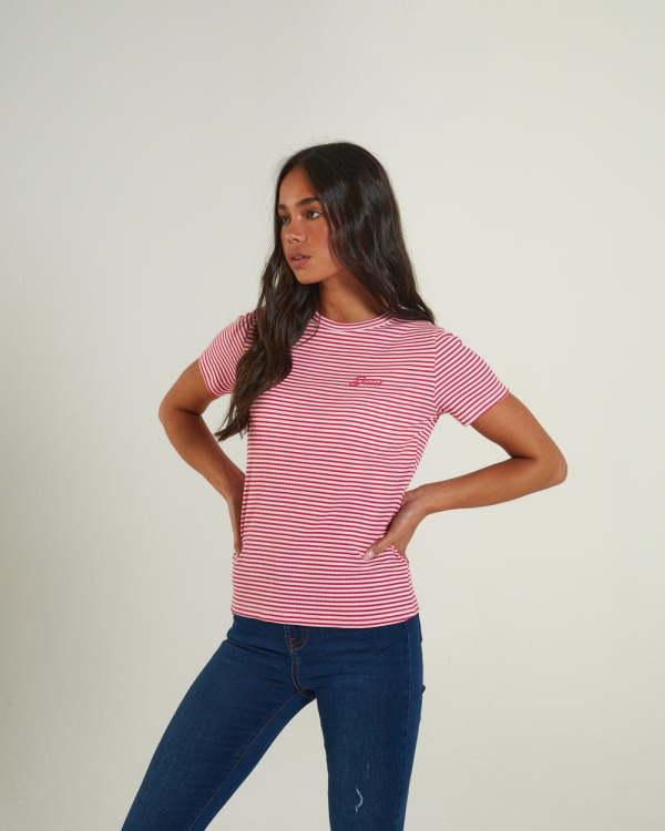Diesel Emmeline T-Shirt Flirty Fuchsia Pink