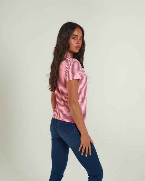 Diesel Emmeline T-Shirt Flirty Fuchsia Pink