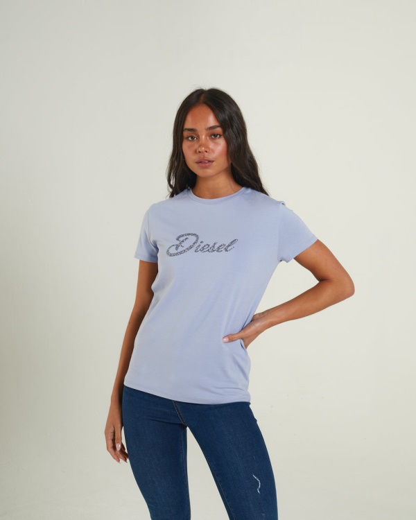 Diesel Delilah T-Shirt Dusky Blue