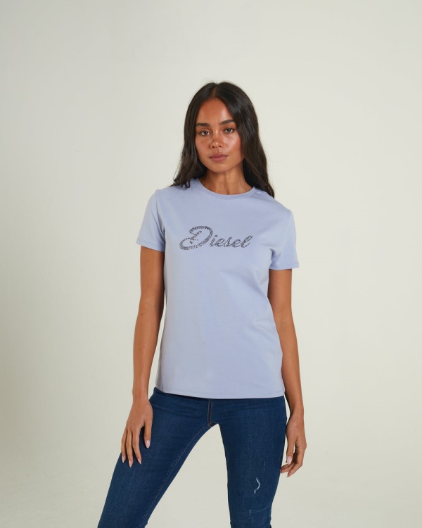 Diesel Delilah T-Shirt Dusky Blue