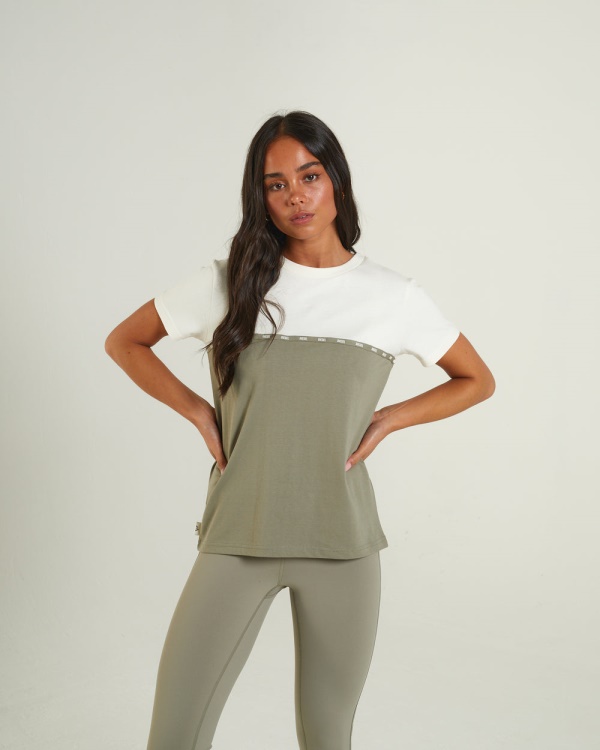 Sandy T-Shirt Dusty Sage Diesel Green