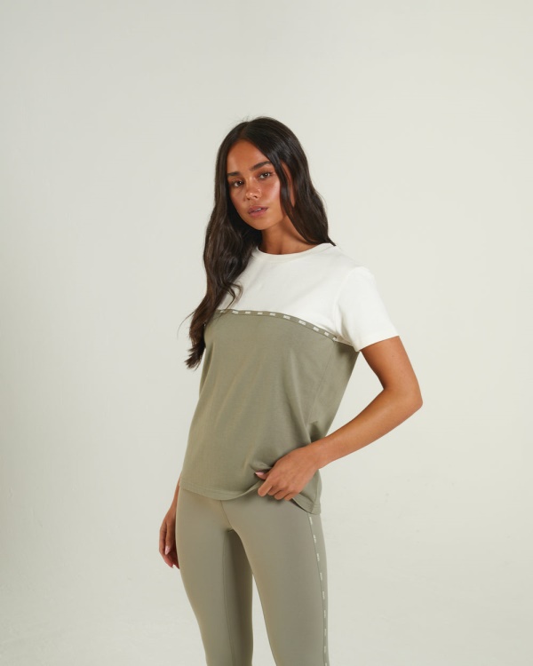 Sandy T-Shirt Dusty Sage Diesel Green