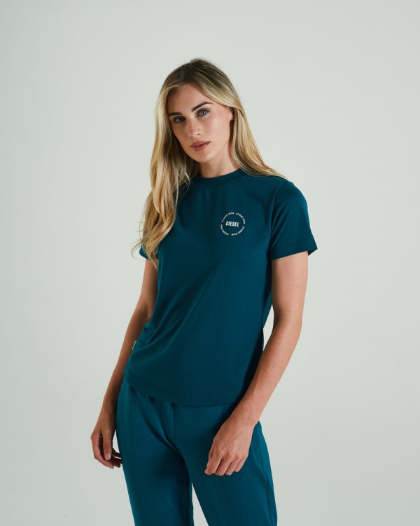 Diesel Ruby T-Shirt Teal Green Green