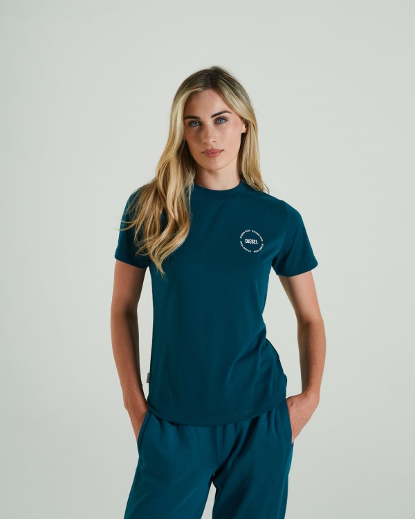 Diesel Ruby T-Shirt Teal Green Green