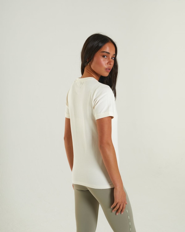 Diesel Julia T-Shirt Cream Ivory