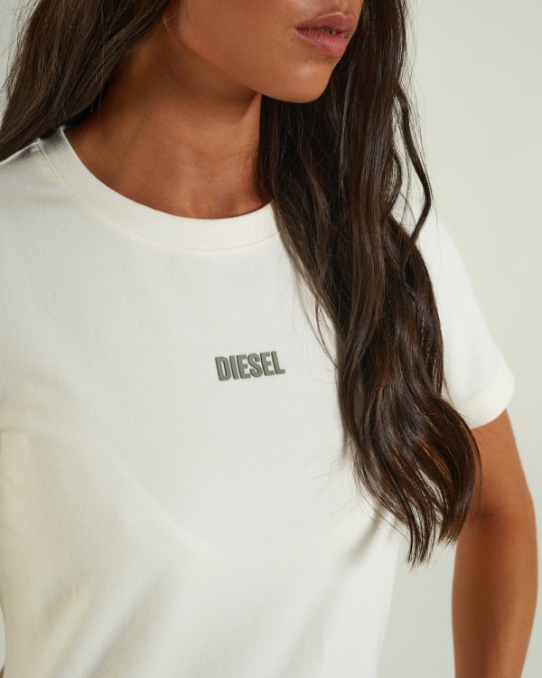 Diesel Julia T-Shirt Cream Ivory