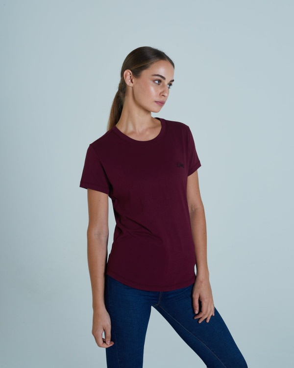 Wine Cloda Basic T-Shirt Deep Damsen Diesel