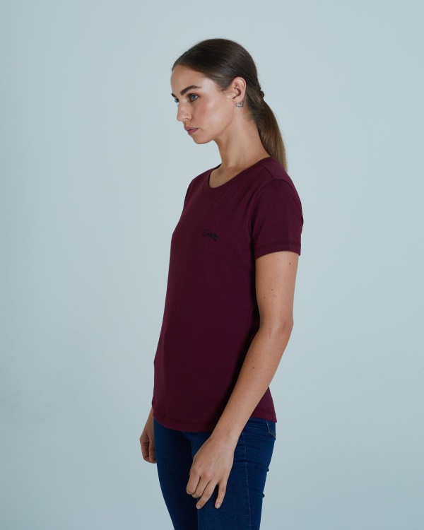 Wine Cloda Basic T-Shirt Deep Damsen Diesel