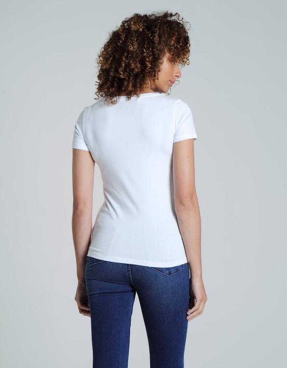 Diesel Clara V Neck Basic Optic White