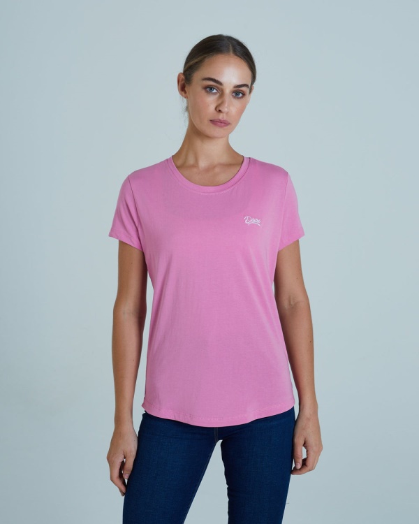 Diesel Cloda Basic Tee Pink Sunset