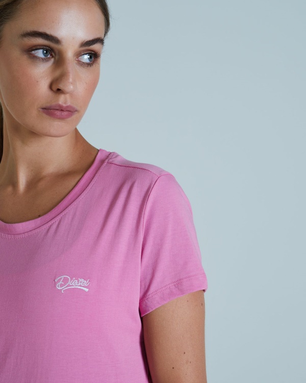 Diesel Cloda Basic Tee Pink Sunset