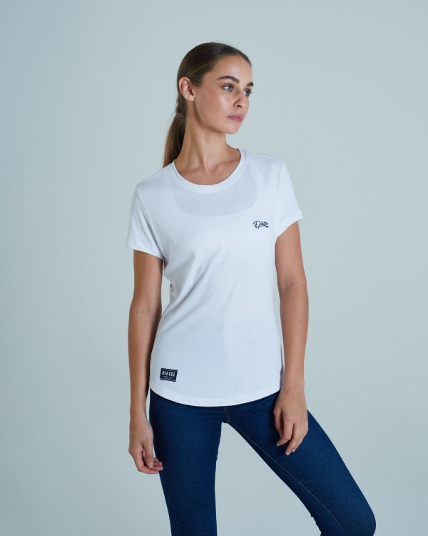 Cloda Basic Tee Optic Diesel White