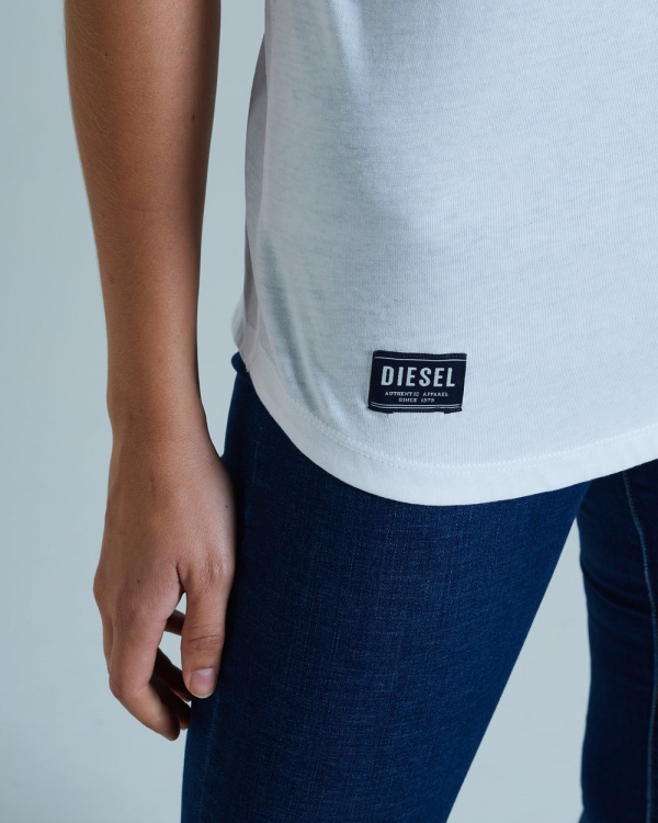 Cloda Basic Tee Optic Diesel White