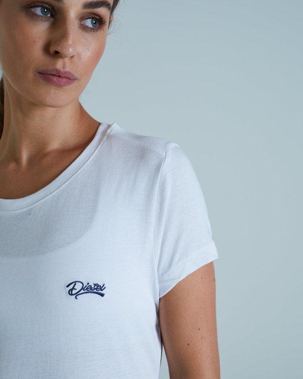 Cloda Basic Tee Optic Diesel White