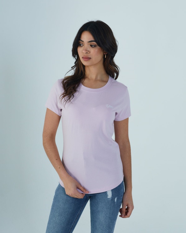 Purple Diesel Cloda Basic Tee Soft Violet