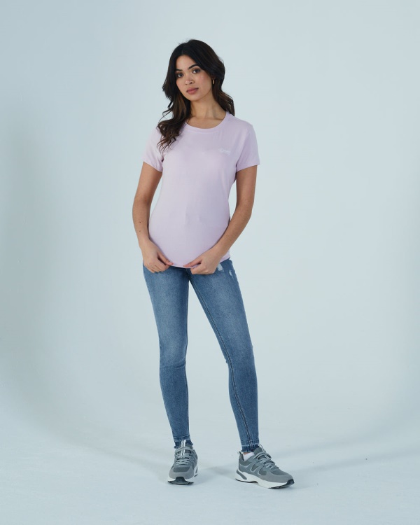 Purple Diesel Cloda Basic Tee Soft Violet