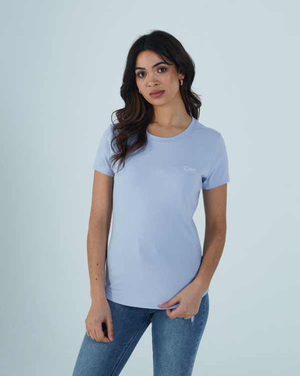 Cloda Basic Tee Powder Blue Diesel
