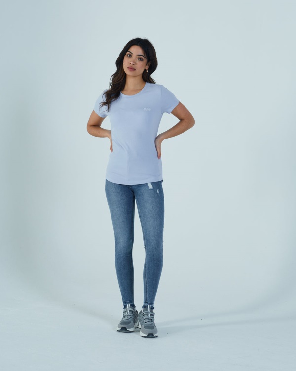 Cloda Basic Tee Powder Blue Diesel