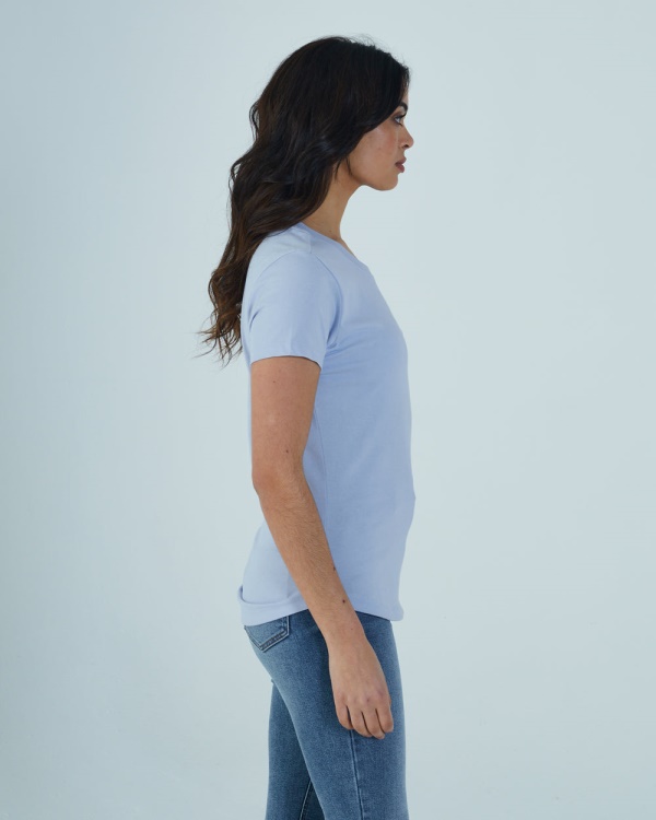 Cloda Basic Tee Powder Blue Diesel