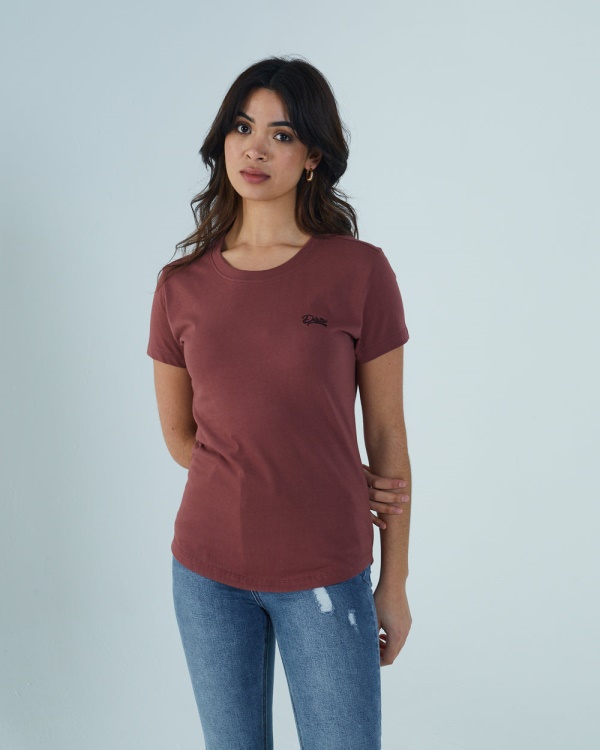 Diesel Cloda Basic Tee Fig Wine