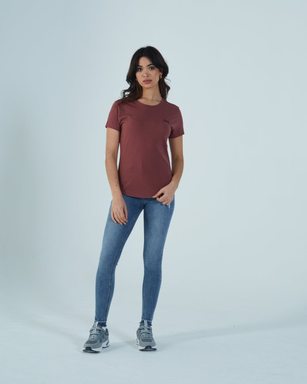 Diesel Cloda Basic Tee Fig Wine