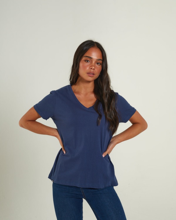 Ada Basic Tee Peacock Navy Diesel