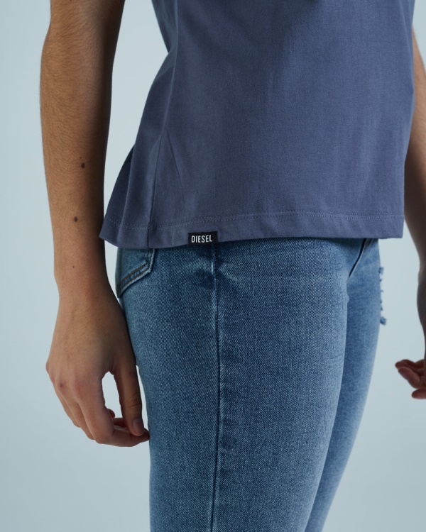 Diesel Ada Basic Tee Lavender Slate Purple