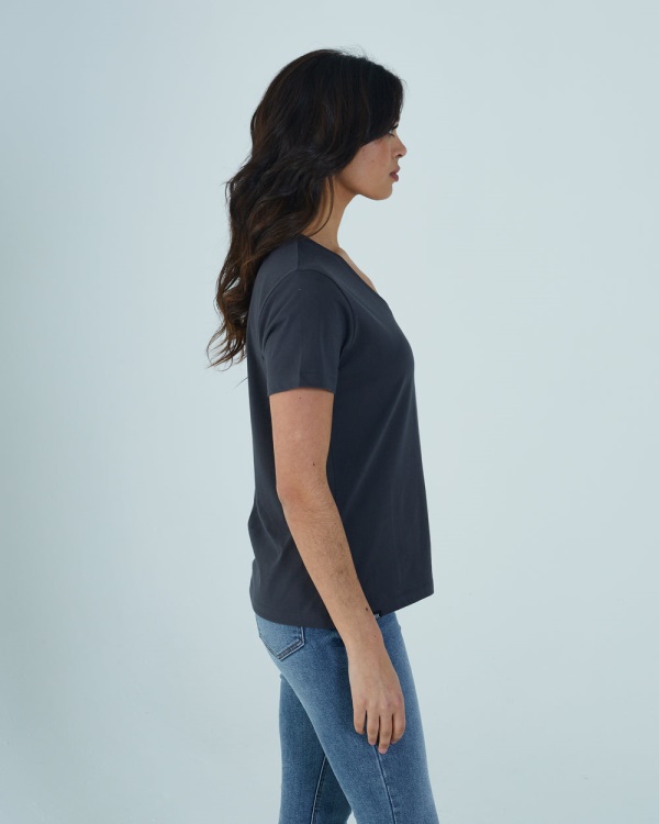 Diesel Ada Basic Tee Charcoal Grey