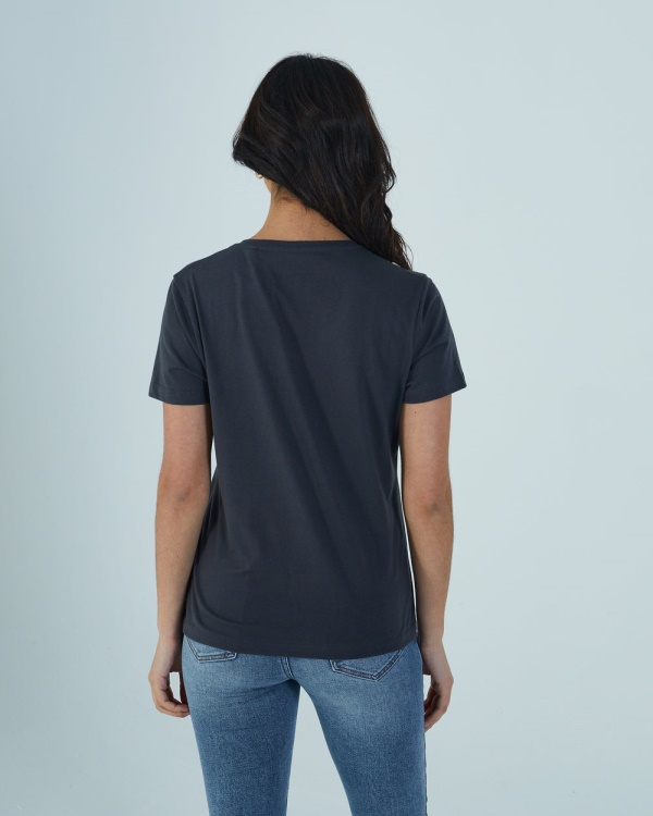 Diesel Ada Basic Tee Charcoal Grey