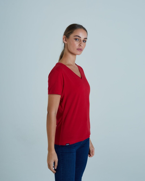 Diesel Ada Basic Tee Chilli Pepper Red