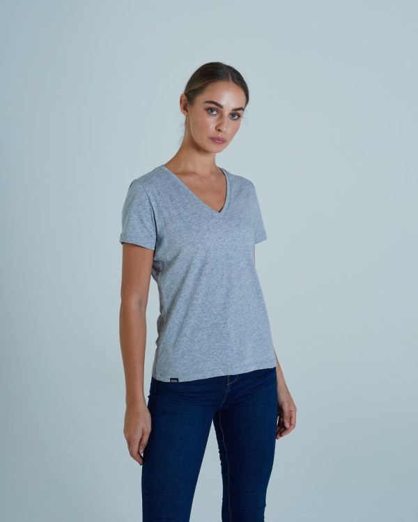 Ada Basic Tee Pebble Diesel Light Grey